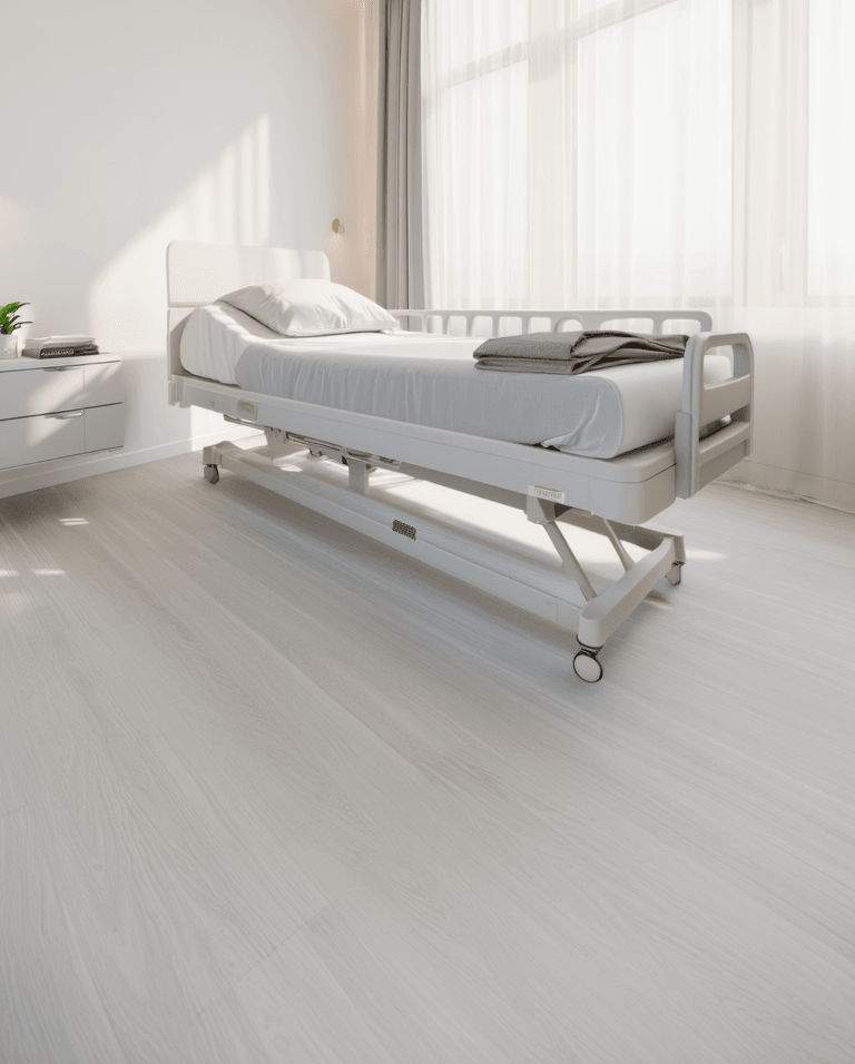 Modern luxury home care setting with natural sunlight
